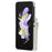 Multiple Card Slots Phone Case for Samsung Galaxy Z Flip3 5G, RFID Blocking Ring Kickstand Leather+PC Cover - White - 3