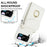 Multiple Card Slots Phone Case for Samsung Galaxy Z Flip3 5G, RFID Blocking Ring Kickstand Leather+PC Cover - White - 7