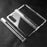 For Samsung Galaxy Z Fold5 5G Transparent PC Phone Case 3-Piece Design Phone Cover - 1