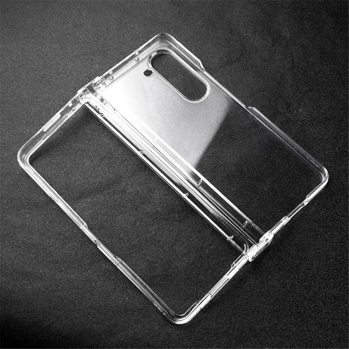 For Samsung Galaxy Z Fold5 5G Transparent PC Phone Case 3-Piece Design Phone Cover - 2