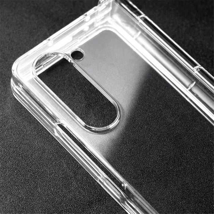 For Samsung Galaxy Z Fold5 5G Transparent PC Phone Case 3-Piece Design Phone Cover - 4