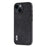 ABEEL For iPhone 15 Anti-drop Textured PU Leather Coated PC+TPU Shell Ultra Thin Phone Case - Black - 1