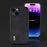 ABEEL For iPhone 15 Anti-drop Textured PU Leather Coated PC+TPU Shell Ultra Thin Phone Case - Black - 5