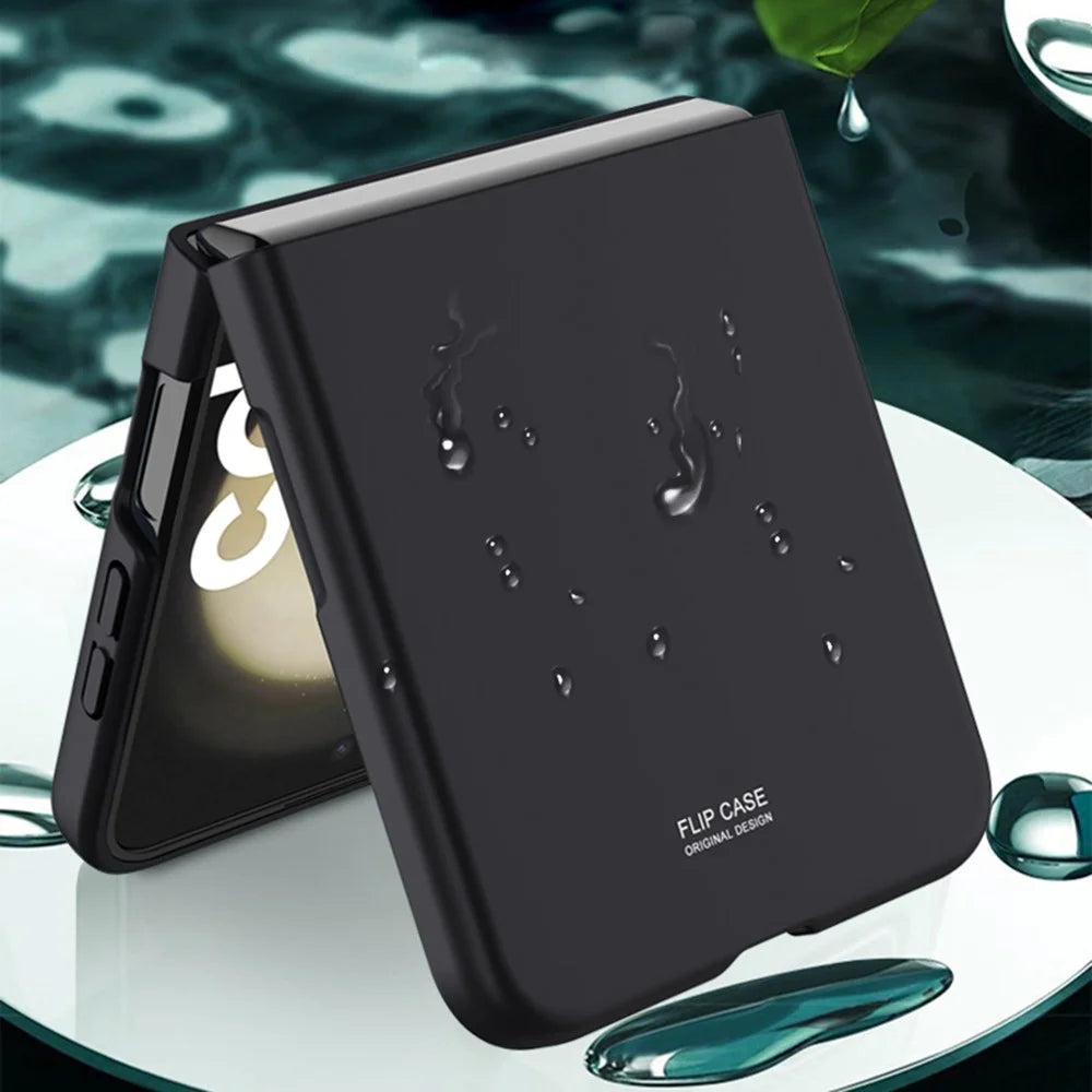 For Samsung Galaxy Z Flip5 5G Hard PC Skin-touch Phone Case Anti-Scratch Protective Cover - Black - 4