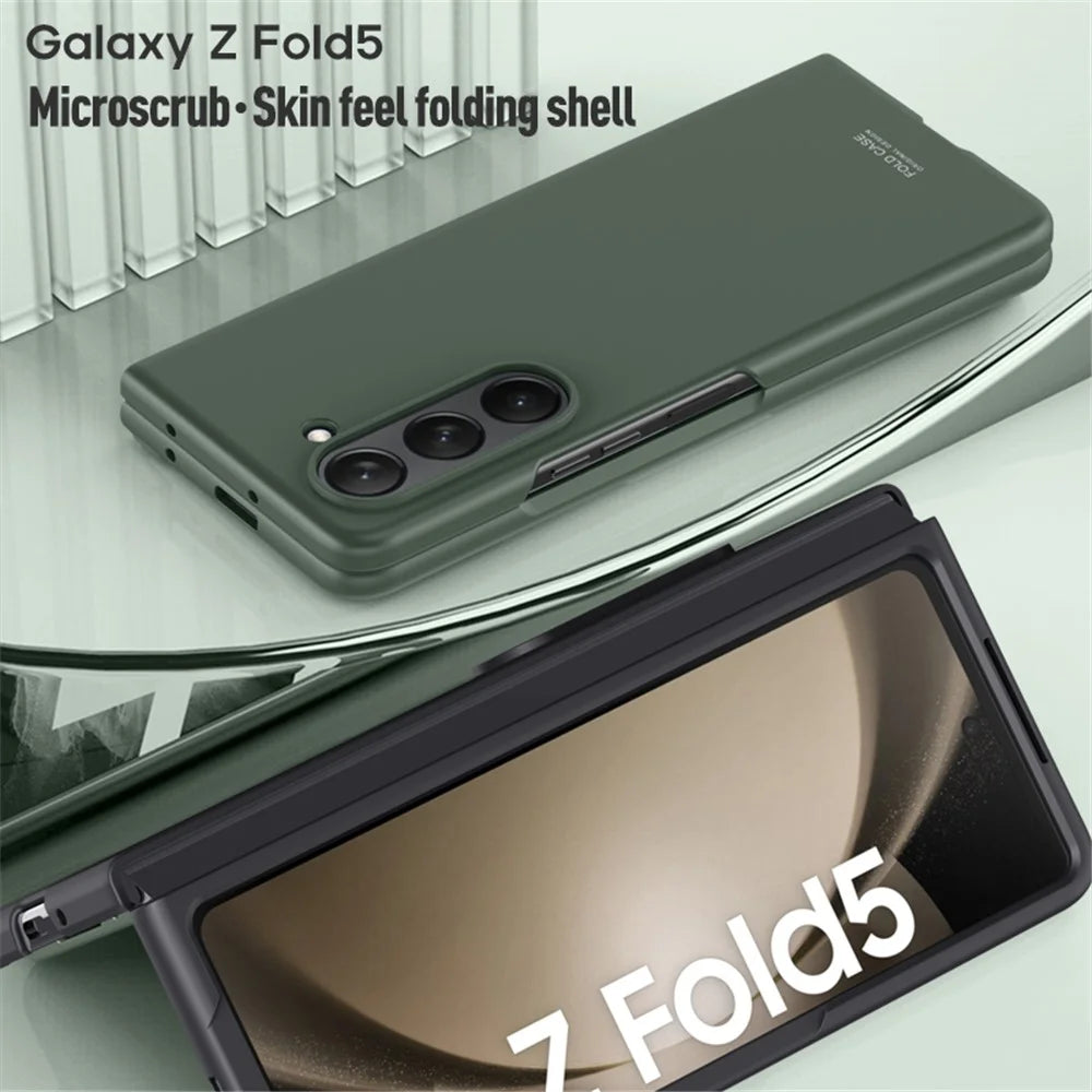 For Samsung Galaxy Z Fold5 5G Hard PC Phone Case  Skin-touch Feeling Shockproof Cover - Green - 5