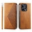 For Realme C53 (Global) / C53 (India) / C51 Leather Phone Case Imprinted Rhombus Pattern Wallet Stand Shockproof Cover - Yellow - 1