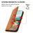 For Realme C53 (Global) / C53 (India) / C51 Leather Phone Case Imprinted Rhombus Pattern Wallet Stand Shockproof Cover - Yellow - 5