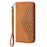 For Realme C53 (Global) / C53 (India) / C51 Leather Phone Case Imprinted Rhombus Pattern Wallet Stand Shockproof Cover - Yellow - 7