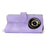 Leather Phone Case for Realme 11 Pro 5G , Imprinted Flower Foldable Stand Wallet Cover with Wrist Strap + Shoulder Strap - Light Purple - 5
