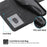For Samsung Galaxy A25 5G (Global) (161.0 x 76.5 x 8.3mm) Leather Case Stand Wallet with Strap - Black - 7