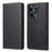 DF-05 For Realme C53 (Global) / C53 (India) / C51 PU Leather Case RFID Blocking Phone Cover with Stand Wallet - Black - 1