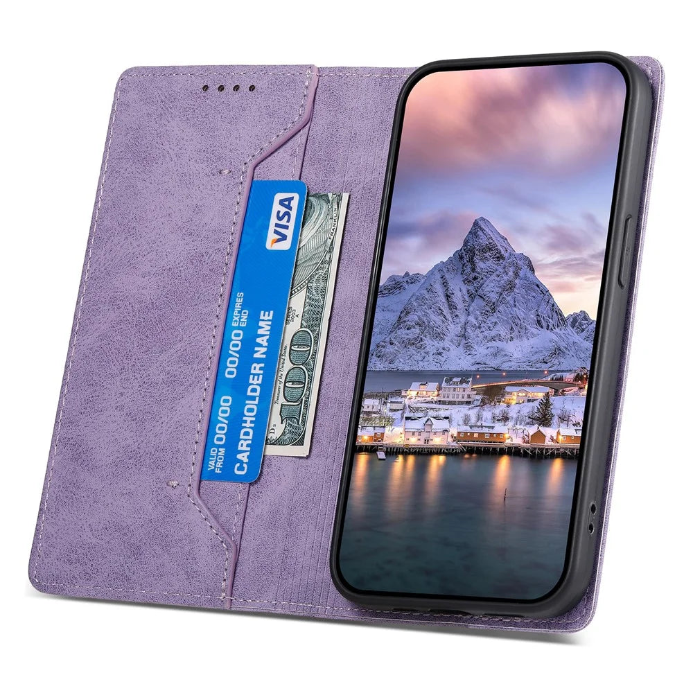 DF-05 For OnePlus Nord 3 5G / Ace 2V PU Leather Wallet Case RFID Blocking Stand Phone Cover - Purple - 3