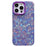 Acrylic PC Phone Case for iPhone 14 Pro Shell Texture Shockproof Slim Phone Cover - Purple - 1