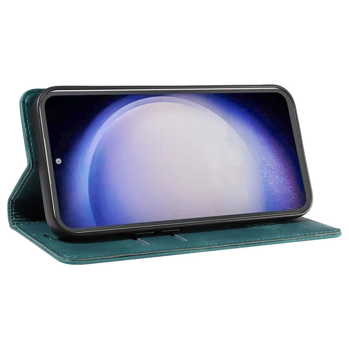 BETOPNICE 003 Stand Phone Case For Samsung Galaxy S23 FE PU Leather Flip Cover RFID Blocking Wallet - Green - 3
