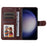 For Samsung Galaxy S23 FE Shockproof Flip Phone Shell PU Leather Wallet Phone Case Stand Calf Texture Cover - Brown - 2