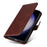 For Samsung Galaxy S23 FE Shockproof Flip Phone Shell PU Leather Wallet Phone Case Stand Calf Texture Cover - Brown - 5