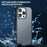 Magic Series for iPhone 14 Pro Max Translucent Frosted Cover TPU + PC Protective Phone Case - Blue - 6