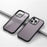 Phantom Series for iPhone 14 Pro Shockproof Phone Case TPU + PC Translucent Matte Cover - Dark Purple - 2