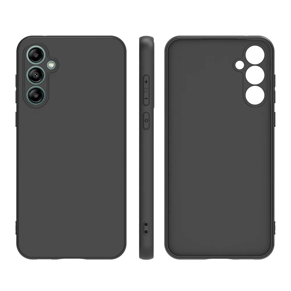TPU Matte Phone Case for Samsung Galaxy S23 FE , Precise Cutouts Phone Back Cover - Black - 7