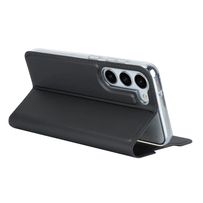 Stand Phone Cover for Samsung Galaxy S23 , PU Leather Card Holder Magnetic Folio Case - Black - 4
