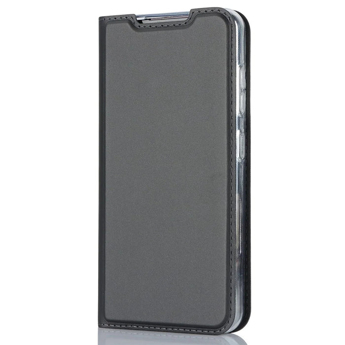 Stand Phone Cover for Samsung Galaxy S23 , PU Leather Card Holder Magnetic Folio Case - Black - 6