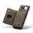 DG.MING M2 Series for Google Pixel 8 Magnetic Detachable Back Cover Leather Coated PC+TPU Kickstand Wallet Phone Case - Coffee - 4
