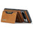 DG.MING M2 Series for Google Pixel 8 Pro Leather Coated PC+TPU Magnetic Detachable Back Cover Kickstand Wallet Phone Case - Brown - 3