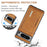 DG.MING M2 Series for Google Pixel 8 Pro Leather Coated PC+TPU Magnetic Detachable Back Cover Kickstand Wallet Phone Case - Brown - 6