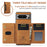 DG.MING M2 Series for Google Pixel 8 Pro Leather Coated PC+TPU Magnetic Detachable Back Cover Kickstand Wallet Phone Case - Brown - 7