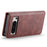 DG.MING For Google Pixel 8 Pro Detachable Magnetic Phone Case Anti-scratch Split Leather Wallet Stand Cover - Red - 3