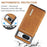 DG.MING M1 Series For Google Pixel 8 Magnetic Wallet Kickstand Phone Case Anti-drop PC+TPU+Leather Coated Back Cover - Brown - 6