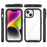 For iPhone 15 Protective Cover Acrylic+PC+TPU Shockproof Phone Case - Black - 2