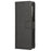 For Samsung Galaxy Z Fold5 5G PU Leather Wallet Case Stand Diamond Texture Phone Cover - Black - 5