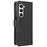 For Samsung Galaxy Z Fold5 5G PU Leather Wallet Case Stand Diamond Texture Phone Cover - Black - 6