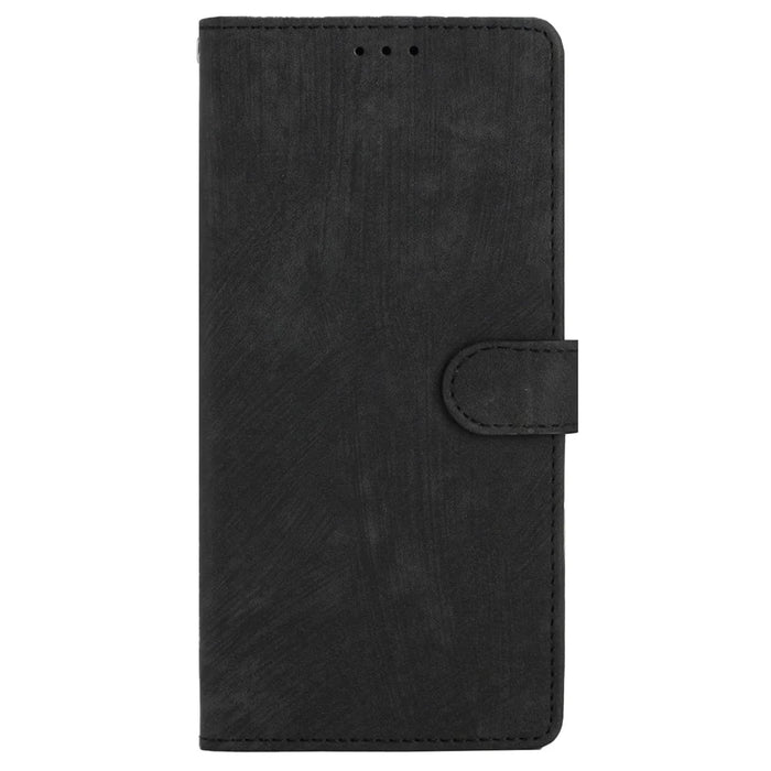 For iPhone 15 Pro Max PU Leather Mobile Phone Case Wallet Stand Skin-touch Phone Cover - Black - 6