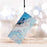 For iPhone 15 Pro Stand Phone Case Pattern Printing PU Leather Wallet Cover with Strap - Blue Marble - 5