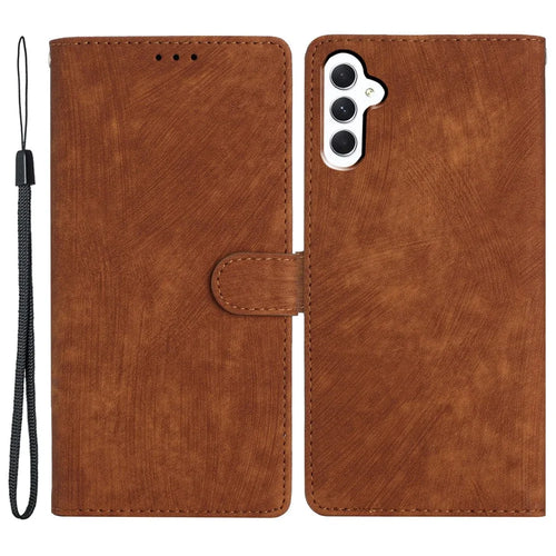 For Samsung Galaxy A25 5G (Global) (161.0 x 76.5 x 8.3mm) PU Leather Wallet Cover Stand Phone Case - Brown - 1