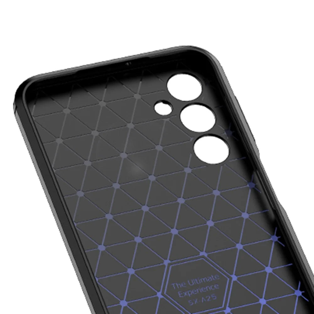 For Samsung Galaxy A25 5G (Global) (161.0 x 76.5 x 8.3mm) Litchi Texture TPU Phone Case Anti-scratch Protective Phone Cover - Black - 2