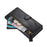 For iPhone 15 Phone Case Wallet Zipper Pocket Shockproof PU Leather Shell Flip Stand Phone Cover - Black - 4