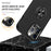 For iPhone 15 Pro Anti-drop Phone Case Ring Holder Kickstand PC+TPU Phone Back Cover - Black - 3