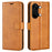 For OnePlus Ace 2V / Nord 3 5G PU Leather Wallet Case Stand Calf Texture Protective Phone Cover - Yellow - 1