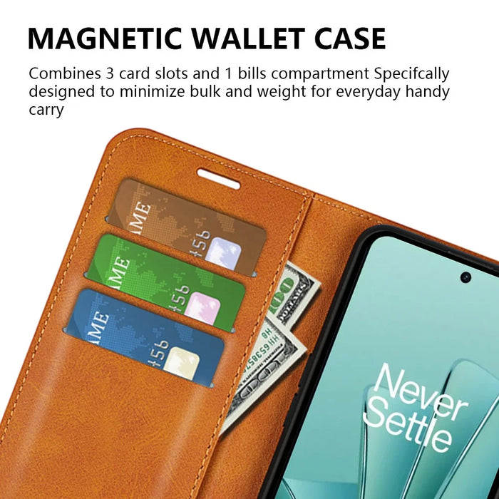 For OnePlus Ace 2V / Nord 3 5G PU Leather Wallet Case Stand Calf Texture Protective Phone Cover - Yellow - 4