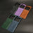 For Samsung Galaxy Z Flip5 5G Card Holder Phone Case PU Leather PC Shockproof Phone Protector Cover - Brown - 7
