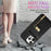 For iPhone 15 Pro Max Zipper Pocket Leather Coated TPU Phone Case Card Holder Kickstand Cover - Black - 7