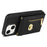 For iPhone 14 Plus Card Slots PU Leather Coated TPU Case Zipper Pocket Phone Cover with Kickstand - Black - 2