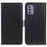 For Nokia G42 Shockproof Cover Textured PU Leather Wallet Stand Phone Case - Black - 1