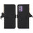 For Nokia G42 RFID Blocking Wallet Stand Phone Case Silky Feeling Genuine Cow Leather Protective Cover - Black - 1
