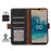 For Nokia G42 RFID Blocking Wallet Stand Phone Case Silky Feeling Genuine Cow Leather Protective Cover - Black - 2