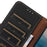 For Nokia G42 RFID Blocking Wallet Stand Phone Case Silky Feeling Genuine Cow Leather Protective Cover - Black - 5