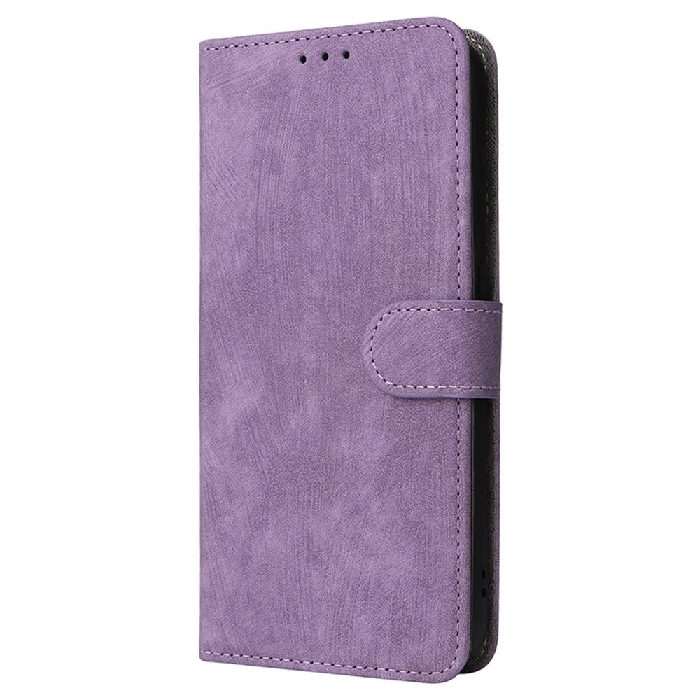 For Samsung Galaxy S23 FE RFID Blocking Wallet Stand PU Leather Case Cell Phone Cover with Strap - Purple - 6